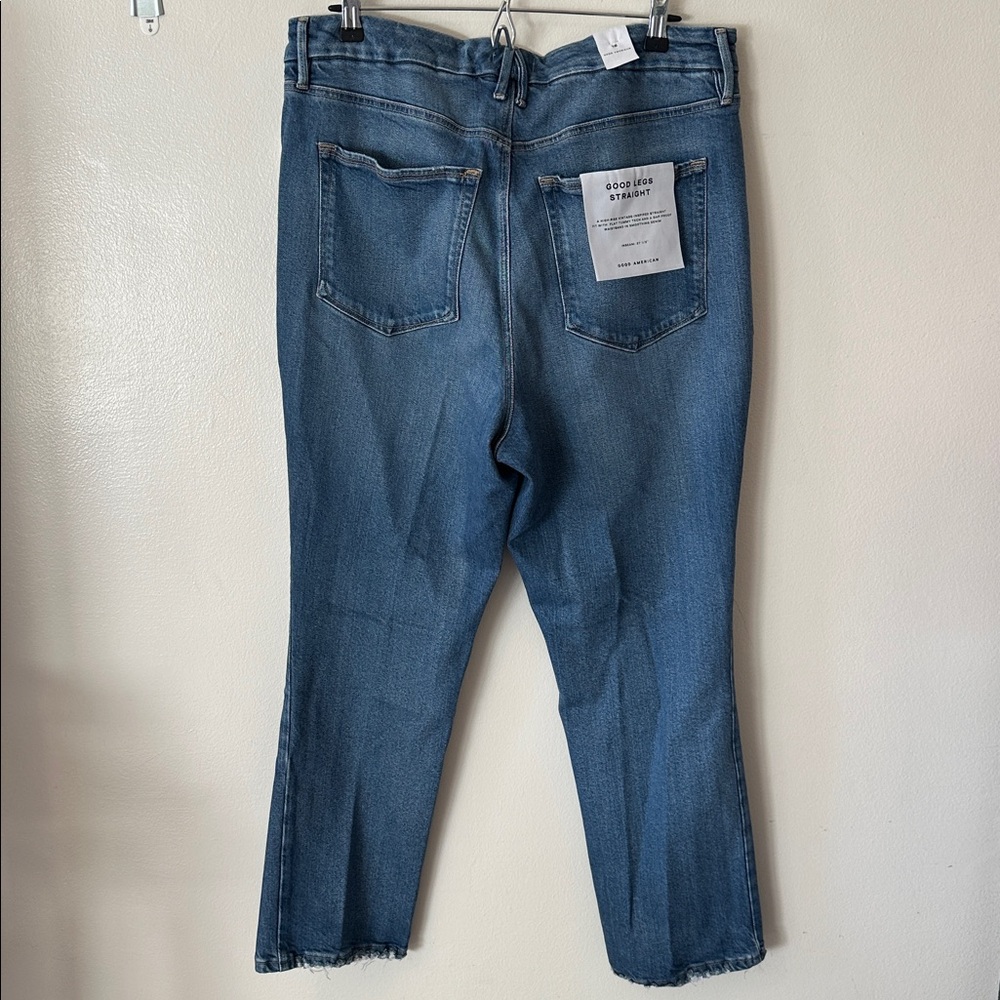 Good American NWT Good Legs Straight Leg Denim Jeans - 16 - Picture 7 of 10